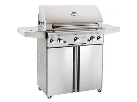 AOG L Series Portable 30'' On Cart BBQ Grill with Rotisserie Back Burner & Side Burner