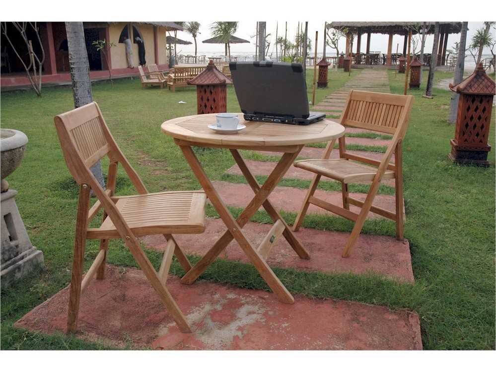 Anderson Teak Windsor 31 Round Folding Bistro Table Tbf 031r