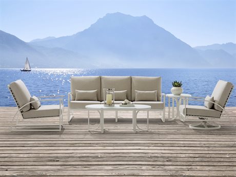 A.R.T. Furniture Outdoor Cityscapes Aluminum Conversation Patio Lounge Set