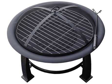 AZ Patio Heaters 30'' Wood Burning Firepit With Cooking Grate