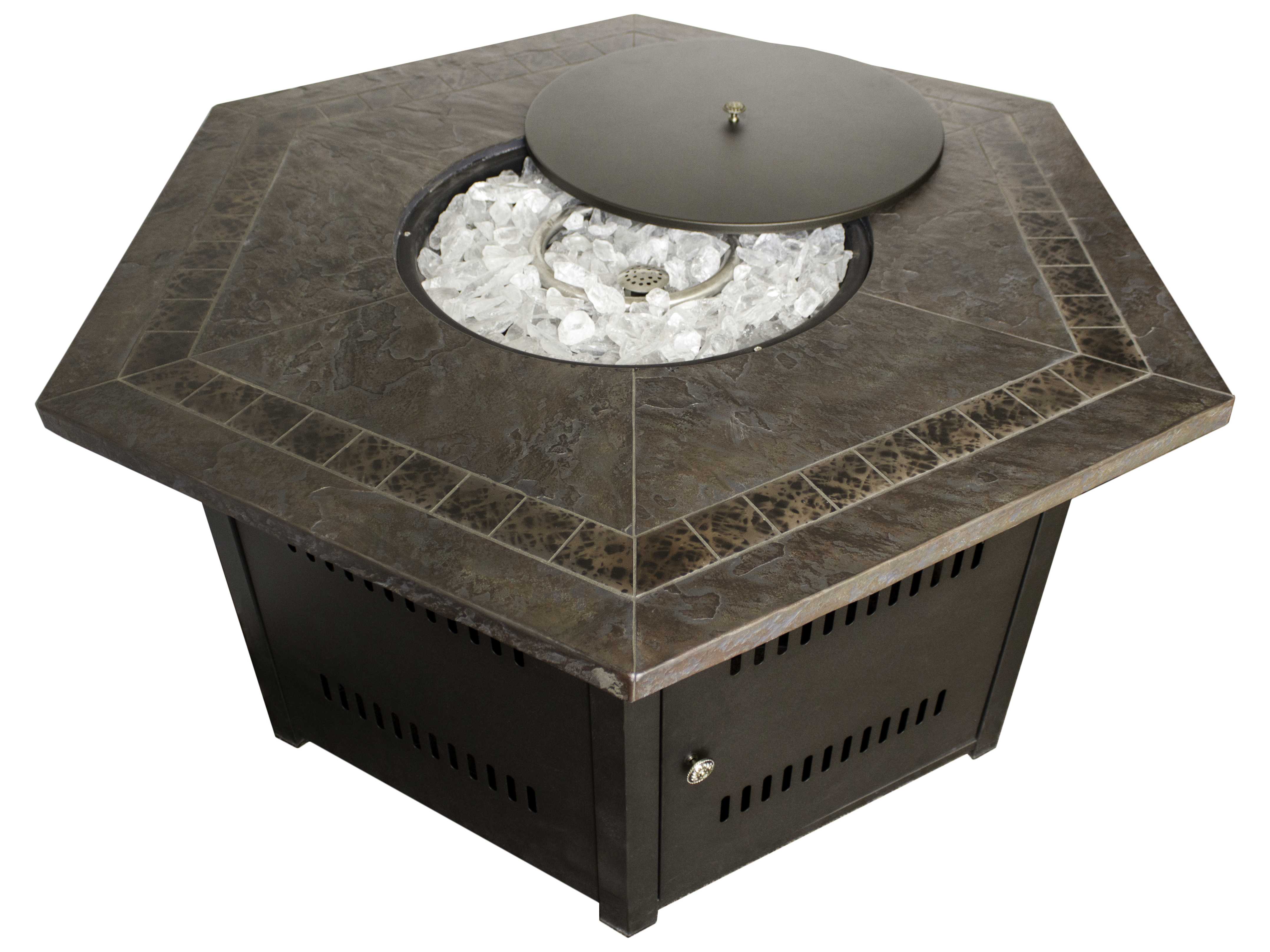 AZ Patio Heaters Hexagon Firepit- Faux Stone Top | WLF-HEX