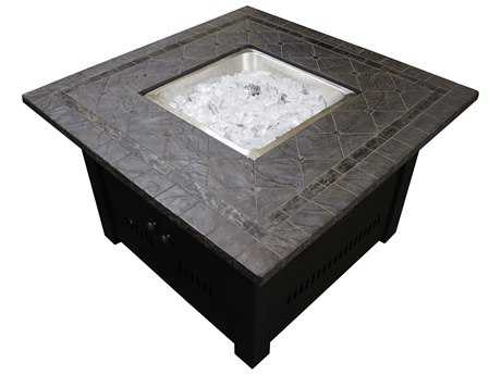 AZ Patio Heaters 40'' Square Faux Stone Fire Pit