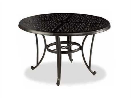 Cast Classics Opus Cast Aluminum 60 Round Terrace Height Table with Umbrella Hole
