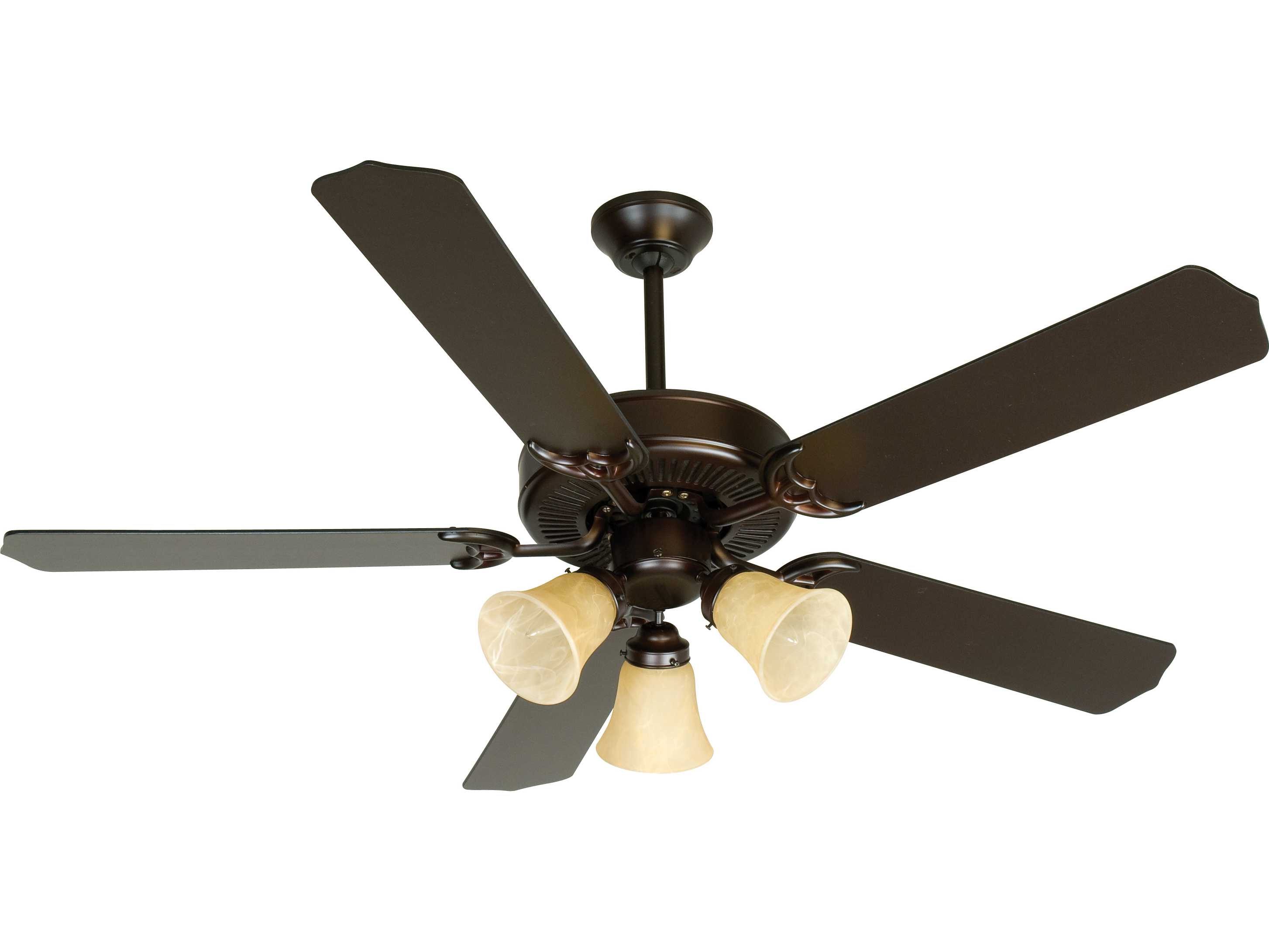 Craftmade Pro Builder 206 Oiled Bronze ThreeLight 52 Inch Wide Ceiling