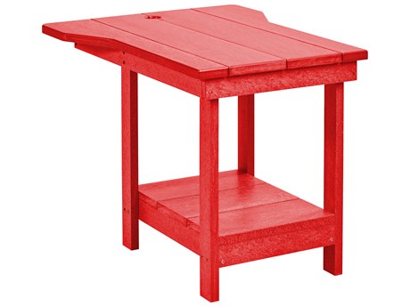 C.R. Plastic Generation Recycled Plastic 29''W x 17''D Rectangular Tete A Tete Table End Table