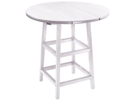 C.R. Plastic Generation Recycled Plastics 32'' Wide Round Bar Table