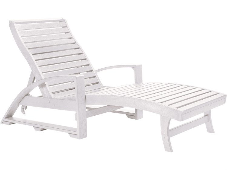 C R Plastic St Tropez Premium Recycled Plastic Chaise Lounge Crl