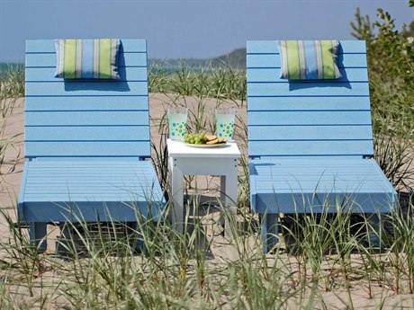 C.R. Plastic Generation Chaise Lounge Set With Side Table