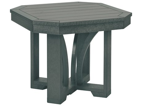 C.R. Plastic St. Tropez Recycled Plastic 24'' Wide Square End Table