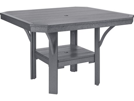 C.R. Plastic St. Tropez Recycled Plastic 45'' Wide Square Dining Table