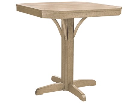C.R. Plastic St. Tropez Recycled Plastic 35'' Wide Square Counter Table