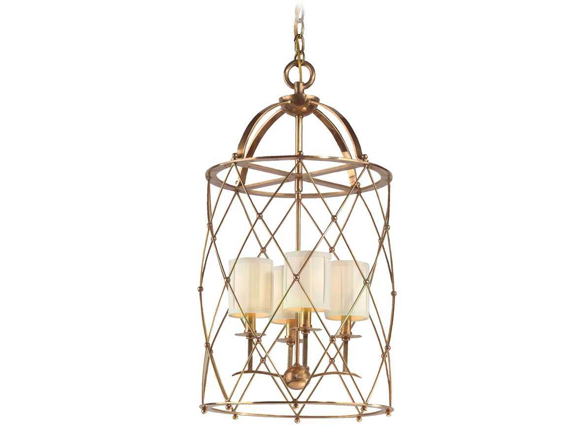 Corbett Lighting Argyle FourLight 16'' Wide Aged Brass Chandelier 1344