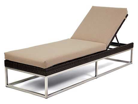 Caluco Mirabella Wicker Cushion Side Adjustable Chaise Lounge