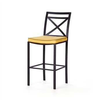 Caluco San Michelle Aluminum Cushion Side Bar Stool W 22 x D 24 x H 49