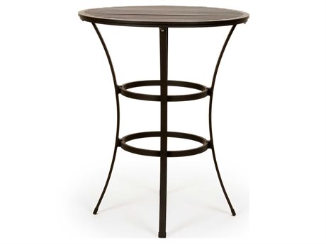 Caluco San Michelle Aluminum 32 Round Metal Bar Table