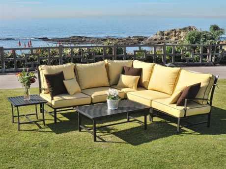 Caluco San Michelle Aluminum Sectional Lounge Cushion Set