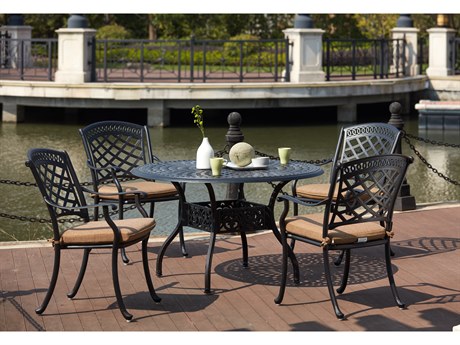 Darlee Outdoor Living Charleston Antique Bronze Cast Aluminum Dining