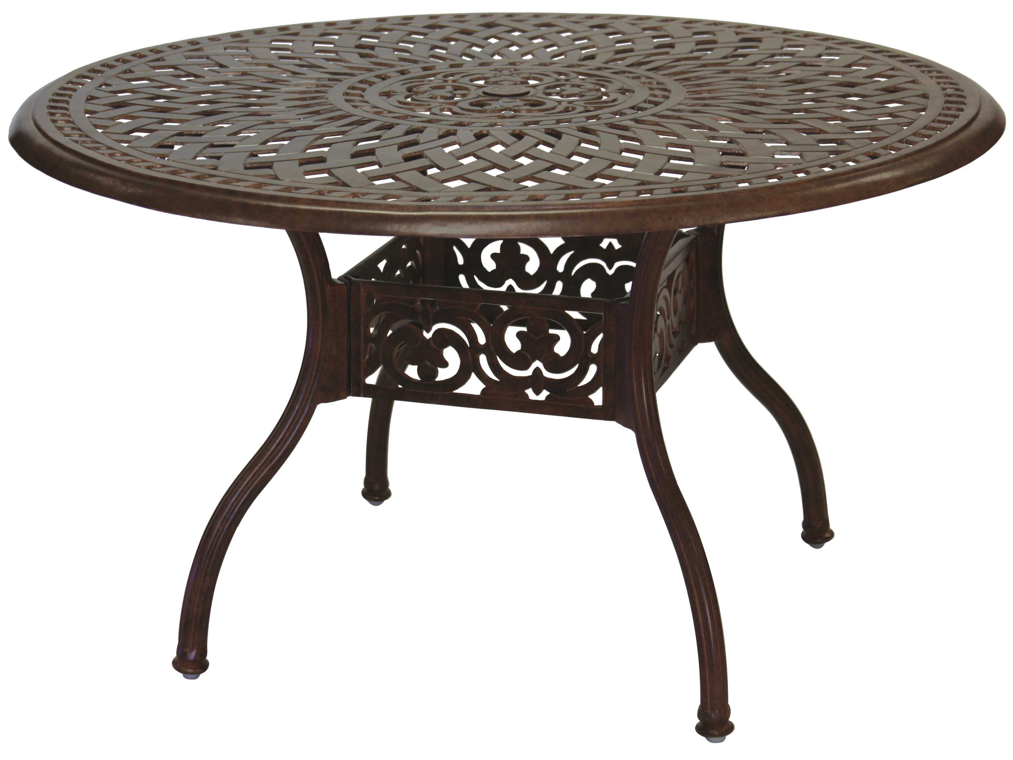 Darlee Outdoor Living Series 60 Cast Aluminum 48 Round Dining Table