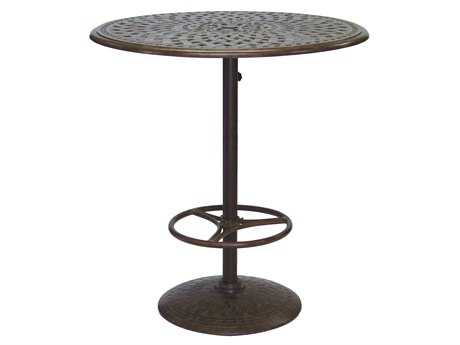 Darlee Outdoor Living Series 60 Cast Aluminum 42 Round Bar Table