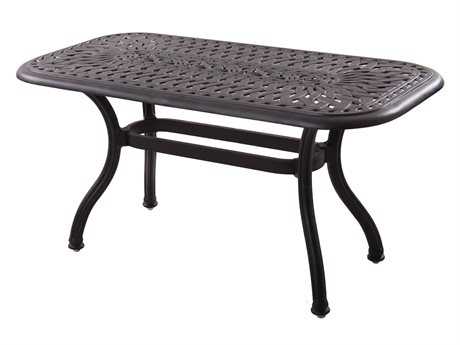 Darlee Outdoor Living Series 60 Cast Aluminum 48 x 26 Rectangular Coffee Table