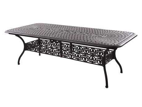 Darlee Outdoor Living Series 60 Cast Aluminum 92 x 42 Rectangular Extension Dining Table