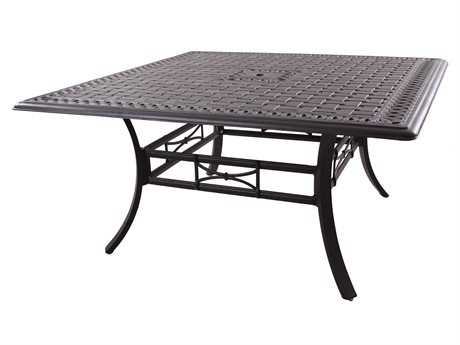Darlee Outdoor Living Series 88 Cast Aluminum Antique Bronze 60 Square Dining Table