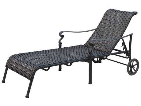 Darlee Outdoor Living Standard Victoria Wicker Espresso Chaise Lounge