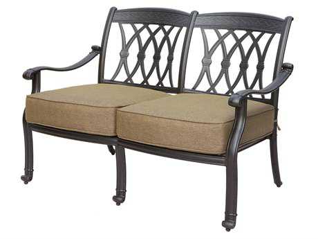 Darlee Outdoor Living San Macros Cast Aluminum Antique Bronze Loveseat