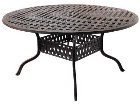 Darlee Outdoor Living Series 3 Cast Aluminum Antique Bronze 60 Round Dining Table