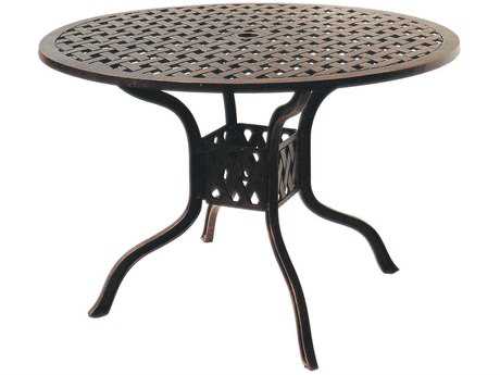 Darlee Outdoor Living Series 30 Cast Aluminum Antique Bronze 42 Round Dining Table