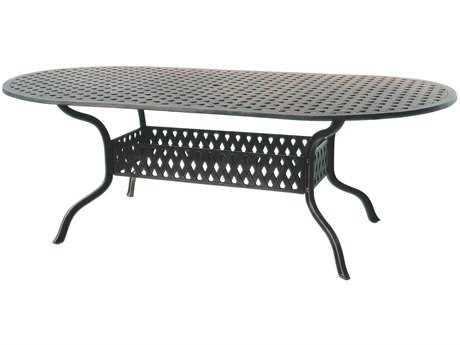 Darlee Outdoor Living Series 30 Cast Aluminum Antique Bronze 84 x 42 Oval Dining Table