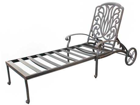 Darlee Outdoor Living Elisabeth Cast Aluminum Antique Bronze Chaise Lounge