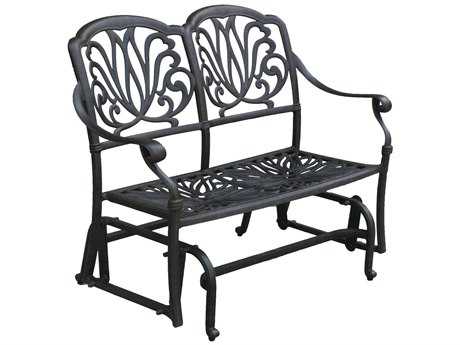 Darlee Outdoor Living Elisabeth Cast Aluminum Antique Bronze Glider Bench