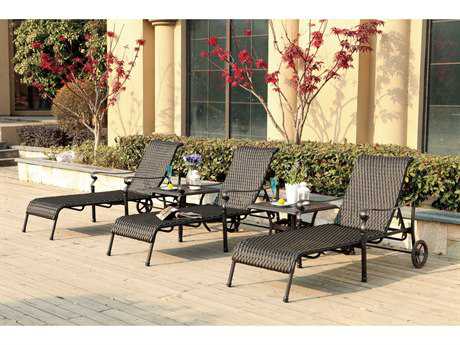 Darlee Outdoor Living Standard Victoria Wicker Lounge Set