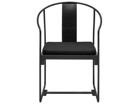 Driade Mingx Steel Cushion Black Dining Arm Chair