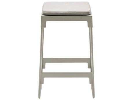 Driade Mingx Steel Cushion High Stool In Light Grey