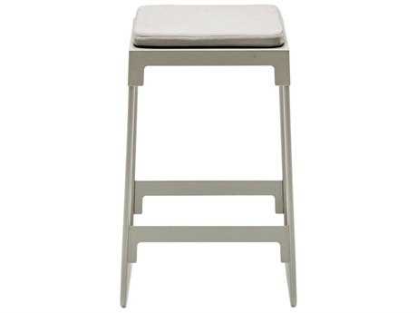 Driade Mingx Steel Cushion Low Stool In Light Grey