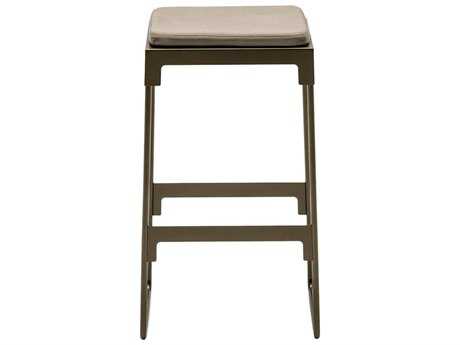 Driade Mingx Steel Cushion Low Stool In Bronze