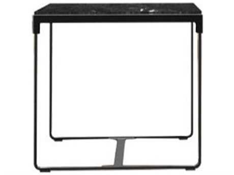 Driade Mingx Steel 35.4'' Wide Square Sheet Top Dining Table In Black