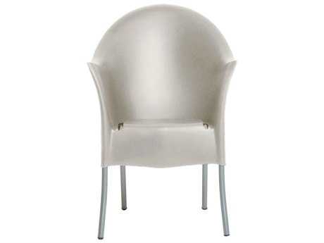 Driade Lord Yo Aluminum Polypropylene Stackable Armchair In Light Grey