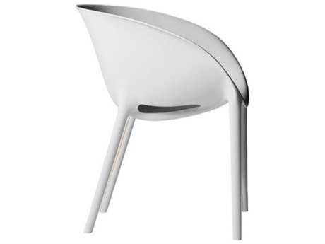 Driade Soft Egg Polypropylene Monobloc Stackable Armchair in White
