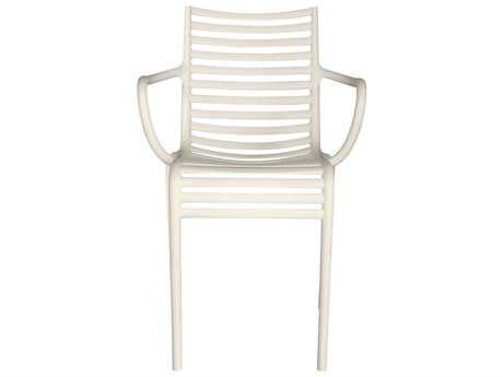 Driade Pip-e Polypropylene Monobloc Stackable Armchair in White