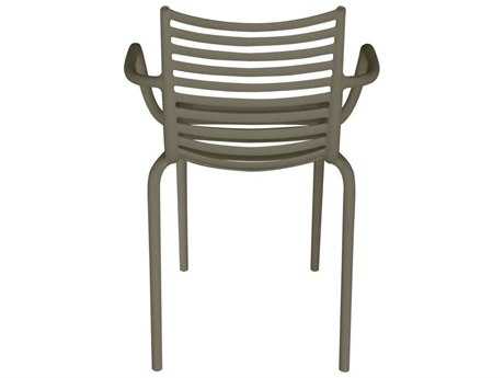 Driade Pip-e Polypropylene Monobloc Stackable Armchair in Dark Grey (Sold in Four)