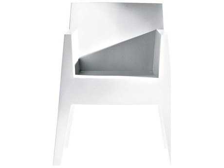 Driade Toy Polypropylene Monobloc Stackable Armchair in White (Sold in Four)