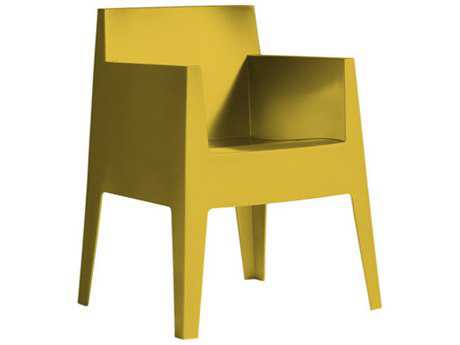 Driade Toy Polypropylene Monobloc Stackable Armchair in Mustard Yellow