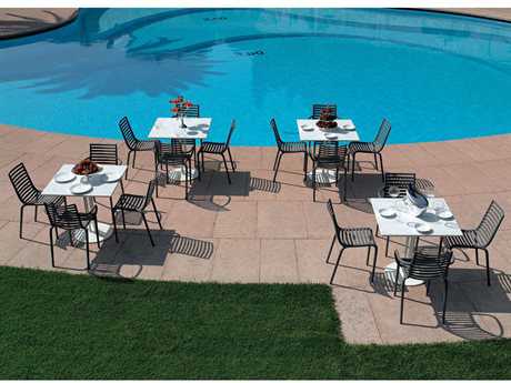 Driade Outdoor Pip-e Polypropylene Monobloc Dining Set