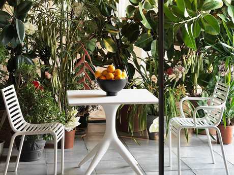 Driade Outdoor Pip-e Polypropylene Monobloc Dining Set