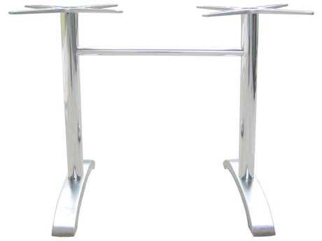 EMU Zak Aluminum 2-Leg Dine 28 x 26 Table Base