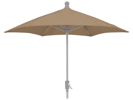 Fiberbuilt Umbrellas Terrace QUICK SHIP 7.5 Feet Wide Crank Lift Push Button Tilt Umbrella