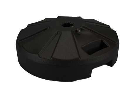 Fiberbuilt Plastic Black 16'' 50 Pound Fillable Umbrella Base